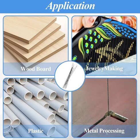 12 Pcs Spiral Scroll Saw Blades #5, 5 inch Plain End Metal Blades for Wood Cutting, Curved Saw Blades for Jewelry Wood Metal Plastic Cutting Sawing Carve in Kuwait