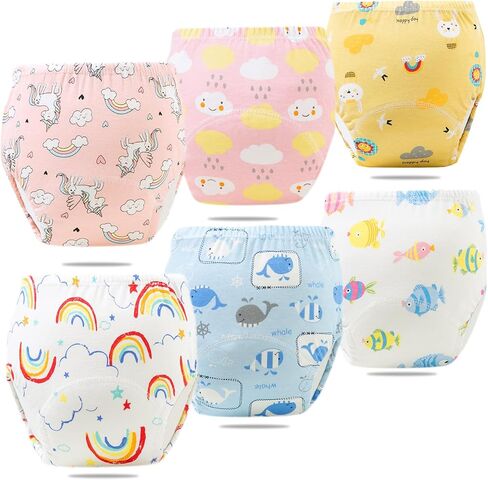 Upairy Training Pants for Boys Girls,Potty Training Underwear,Soft Absorbent & Leak-Proof,100% Cotton in Kuwait