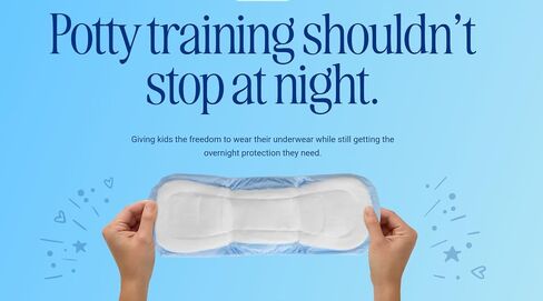 Sposie Cross-Trainers Overnight Potty Training Support for Kids Ages 2-7 | 4T+ Underwear Inserts Designed to Eliminate Nighttime Diapers & Training Pants in Kuwait