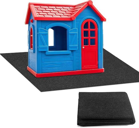 71 Inches x 55 Inches Large Outdoor Playhouse Mat Waterproof Play Mat with Non Slip Bottom and Soft Felt Top Foldable for Indoor Outdoor Use Picnics Exercise and Playtime in Kuwait