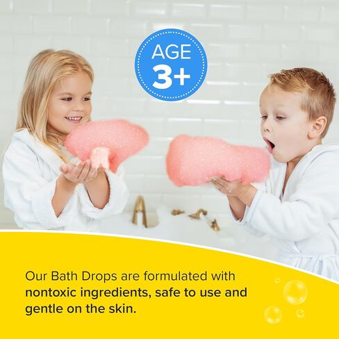 Kid Made Modern Bath Color Tablets for Kids - 150 Counts Non Toxic Bath Drops for Toddlers - Blue, Yellow, Pink, and Purple Bathtub Color Fizzies Tablets - Fun & Mini Bath Bombs (150 Count - Ages 3+) in Kuwait