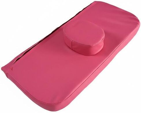 Beauty Bed Pillow Salon Massage Table Headrest Ergonomic Design with Sponge Support and Removable Cover Suitable for Client Therapists, Red in Kuwait