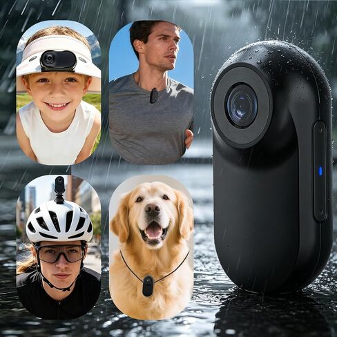 Mini Body Camera, Thumb Size Wearable 1080P Action Camera with 16GB in Kuwait