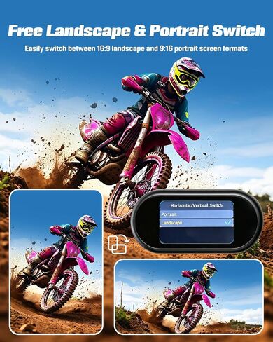 Mini Body Camera, 4K Action Camera Wearable POV Thumb Camera | Magnetic with 1.47" Screen, 360°Rotatable Clip, IP65 Waterproof Thumb Size for TikTok YouTube Vlogging Traveling (32GB Crad) in Kuwait
