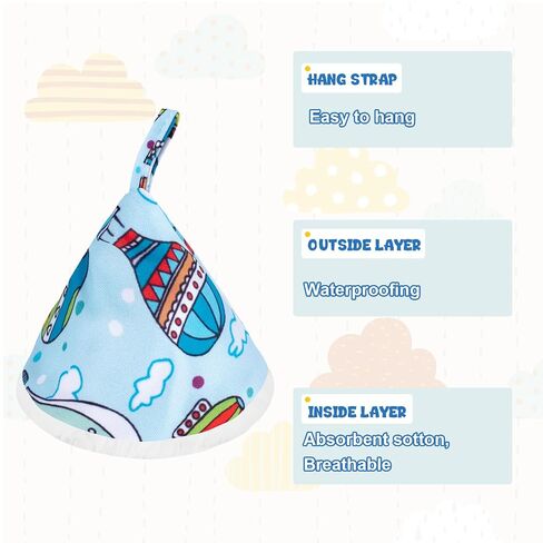 12 Pcs Flannel Pee Covers for Baby Boys with Storage Bag & Laundry Bag, Reusable Peepeeteepe Baby Boy, Strong Absorbent Pee Shield Pee Tent for Diaper Changes for New Parents Gift(B) in Kuwait
