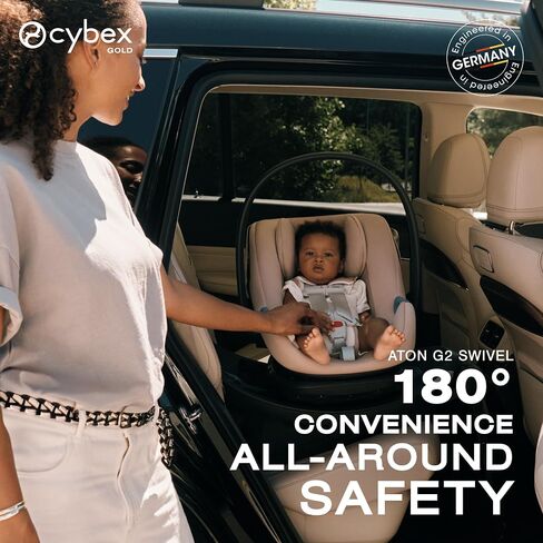 Aton G2 Swivel Infant Car Seat with Load Leg Base - Moon Black in Kuwait
