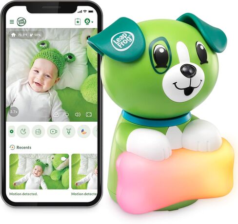 LeapFrog Smart WiFi Baby Monitor, 1080p Camera, 5-Inch IPS Display, Color Night Vision | 5000mAh 22-Hr Battery, VOX Mode, 110° Wide Angle, 8X Zoom, Humidity & Temperature | LF815HD in Kuwait