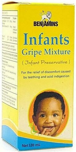 Benjamins Infants Gripe Mixture Gripe Water 120ml in Kuwait