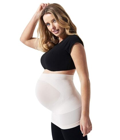 BLANQI Maternity Built-in Support Belly Band Support Belt for Pregnancy and Postpartum (Large/X-Large, Winter White) in Kuwait