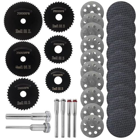 Cutting Discs for Dremmel Rotary Tool Kit, 3 Different Saw Blades fit Different Needs, Cutting Wheel Set for Wood/Metal/Plastic/Glass/Stone and Make DIY Craft by YTXXDEUS in Kuwait