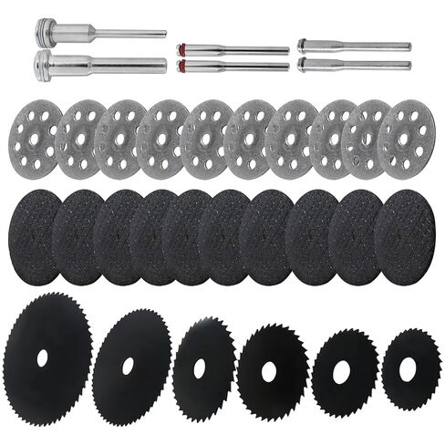 Cutting Discs for Dremmel Rotary Tool Kit, 3 Different Saw Blades fit Different Needs, Cutting Wheel Set for Wood/Metal/Plastic/Glass/Stone and Make DIY Craft by YTXXDEUS in Kuwait