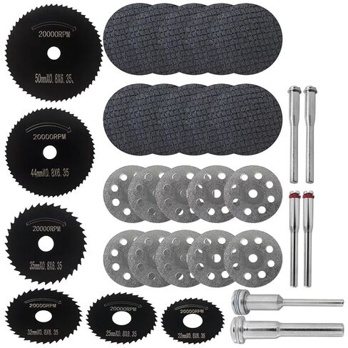 Cutting Discs for Dremmel Rotary Tool Kit, 3 Different Saw Blades fit Different Needs, Cutting Wheel Set for Wood/Metal/Plastic/Glass/Stone and Make DIY Craft by YTXXDEUS in Kuwait