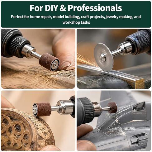 65Pcs Cutting Wheel W 1/8 Inch Shank Set, 545 Diamond Cutting Wheels, HSS Circular Saw Blades, Resin Cutting Discs, Rotary Tool Accessories for Wood Plastic Gem Glass Aluminum Alloy Jade in Kuwait