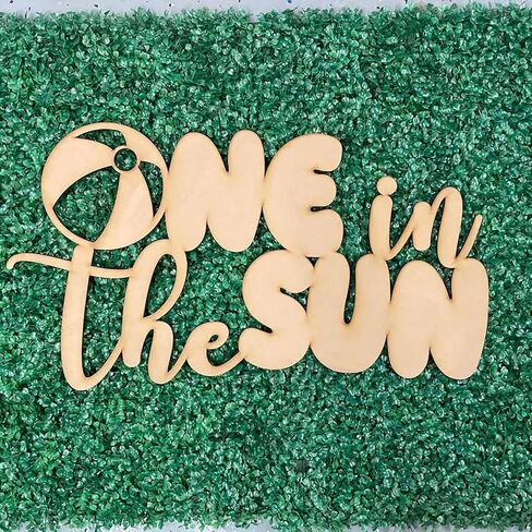 One in the Sun 1st Birthday Sign for Backdrop,Wooden First Birthday Sun Theme Sign for Summer 1st Birthday Decor,Sunshine ONE Party,Sunshine 1st Birthday Decorations in Kuwait