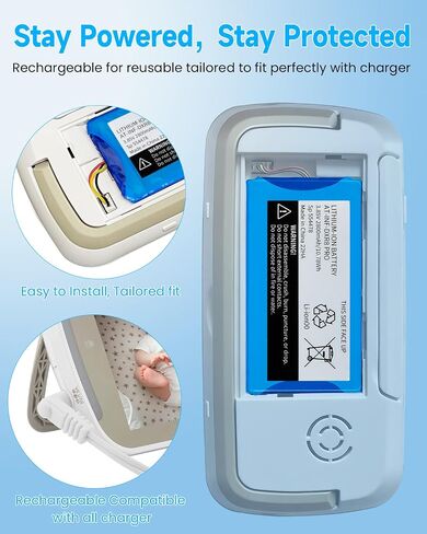 Battery Replacement for Infant Optics DXR-8 Pro Battery - 2800mAh Rechargeable Battery Compatible with DXR-8 PRO Video Baby Monitor/Model SP 554478-3.85V / 10.78Wh (Not Compatible with DXR-8) in Kuwait