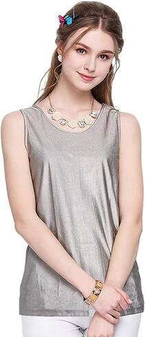 Women's Anti-Radiation Maternity Vest, Silver Fiber Underwear, EMF RFID/EMI Radiation Protection,Gray,XL in Kuwait