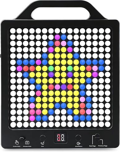 Konijiwa Sensory Toys for Kids with Autism | Light-Up STEM Toy | Screen-Free Travel Toy | No Pegs Choking Hazard, for Autistic, ADHD, CVI, Boys, Girls, Toddlers, Birthday, Gift, Ages 3+ (256 Buttons) in Kuwait