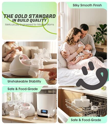 Breast Pump Bottle Holder Compatible for Spectra S1 Plus and S2 Plus (Square Hole) Detachable and Easy to Clean Makes Your Pumping Journey Smoother Ideal Gift for new Mothers White in Kuwait