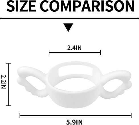 3Pack Baby Bottle Silicone Handles for Tommee Tippee Bottle, Easy Grip Lightweight Bottle Handle Small Hand Gripping for Self Feeding in Kuwait