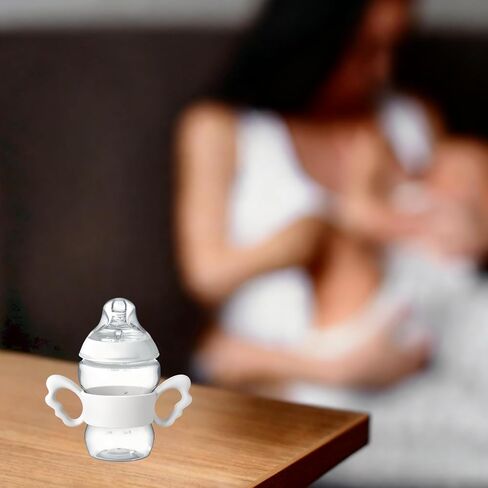 3Pack Baby Bottle Silicone Handles for Tommee Tippee Bottle, Easy Grip Lightweight Bottle Handle Small Hand Gripping for Self Feeding in Kuwait
