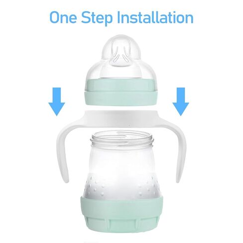 6Pack Baby Handles for MAM Bottles, Ergonomic Non-Slip Bottle Grips for Self-Feeding, Fits MAM Bottle 5oz, 9oz & 11oz, BPA-Free Trainer Accessories in Kuwait
