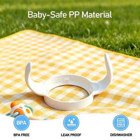 6Pack Baby Handles for MAM Bottles, Ergonomic Non-Slip Bottle Grips for Self-Feeding, Fits MAM Bottle 5oz, 9oz & 11oz, BPA-Free Trainer Accessories in Kuwait