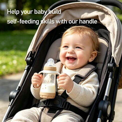 6Pack Baby Handles for MAM Bottles, Ergonomic Non-Slip Bottle Grips for Self-Feeding, Fits MAM Bottle 5oz, 9oz & 11oz, BPA-Free Trainer Accessories in Kuwait