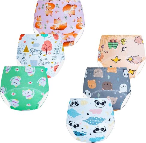 Potty Training Underwear for Girls, Toddler Training Pants for Girls (6 Packs, 2-3T, Multicolor) in Kuwait