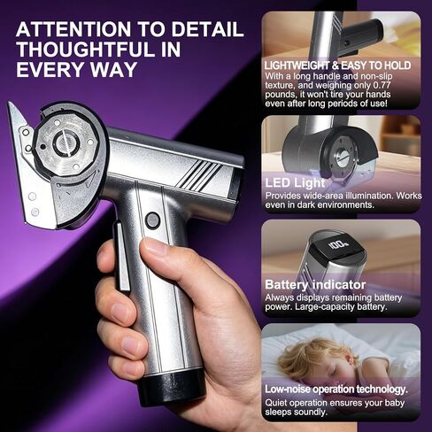 2026 New Cordless Electric Scissors,4.2V Electric Cardboard Cutter with LED Display,Rechargeable Powerful Electric Box Cutter Rotary Cutter Tool with 3 Blades for Box, Fabric, Leather, Craft (Silver) | Powerful & Versatile Cutting&LED Display&Four speed s in Kuwait