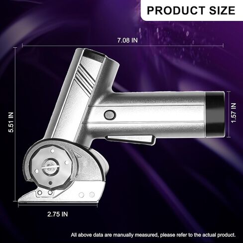 2026 New Cordless Electric Scissors,4.2V Electric Cardboard Cutter with LED Display,Rechargeable Powerful Electric Box Cutter Rotary Cutter Tool with 3 Blades for Box, Fabric, Leather, Craft (Silver) | Powerful & Versatile Cutting&LED Display&Four speed s in Kuwait
