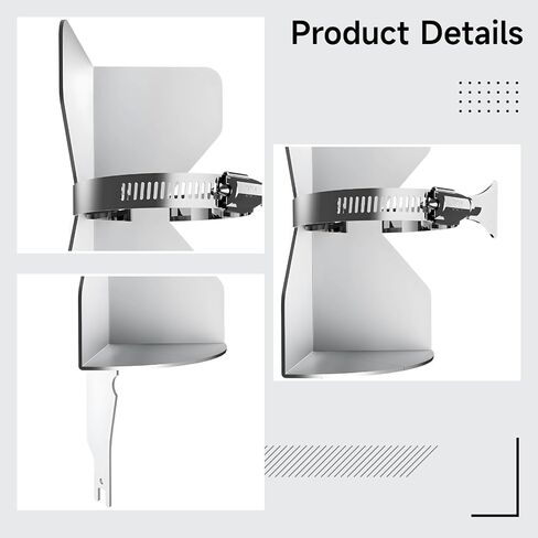 Paint Shaker Attachment for Reciprocating Saw, Universal Paint Can Mixer for 2-4 in / 5-10 cm Cans, Stainless Steel, One-Click Adjust, Anti-Slip Toothed Strap, with Gloves in Kuwait