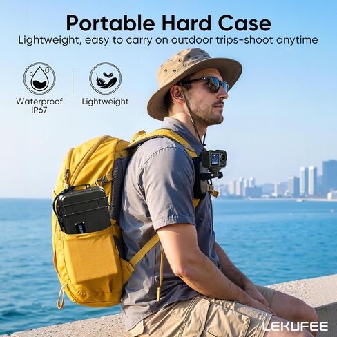 Lekufee Waterproof Hard Case for Xtra Edge Pro/Xtra Edge Camera, and Accessories(Case Only) in Kuwait
