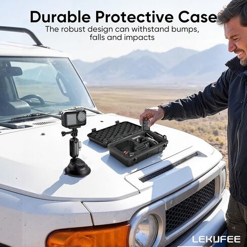Lekufee Waterproof Hard Case for Xtra Edge Pro/Xtra Edge Camera, and Accessories(Case Only) in Kuwait