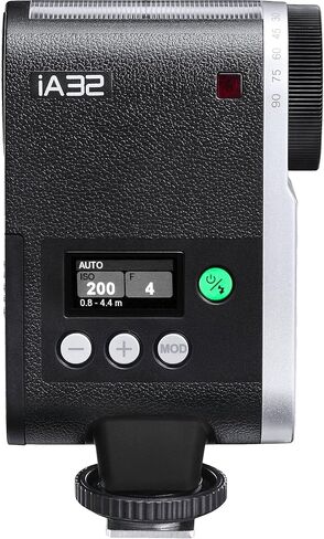 Godox Flash iA32 Mini Flash, Compact Auto Flash with Automatic Exposure, Lightweight Portable Camera Flash for Beginners, Hobbyists, Content Creators, Travel and Everyday Photography in Kuwait