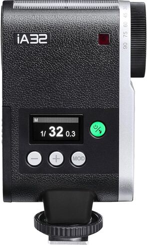 Godox Flash iA32 Mini Flash, Compact Auto Flash with Automatic Exposure, Lightweight Portable Camera Flash for Beginners, Hobbyists, Content Creators, Travel and Everyday Photography in Kuwait