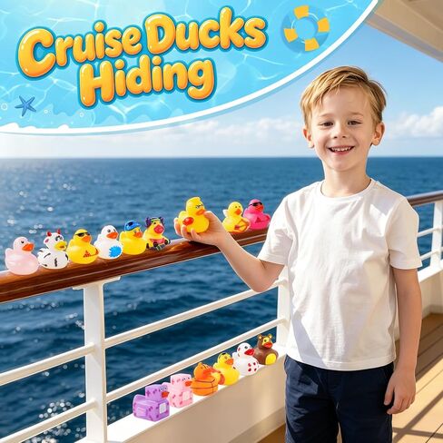 32 Pcs Rubber Ducks, Random Assortment Ducks Bulk for Jeeps Ducking, 2" Mini Rubber Duckies for Baby Toddler Bath Toys, Kids Pool Toys Birthday Gifts Party Favors in Kuwait