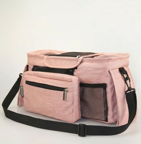 Universal Stroller Organizer Bag with Insulated Cup Holder & Non-Slip Strap | Stroller Caddy with Detachable Phone Bag, Baby Stroller Accessories Fits Uppababy, Nuna, Doona, New Mom Gifts, Gray in Kuwait