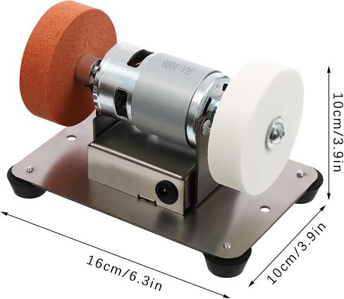 Variable Speed Bench Grinder, 6 Inch Bench Grinder Stand - Power Bench Grinders, 7-Speed Table Grinder with Forward/Reverse Switch, 2 Grinding Wheels, For Metal Grinding/Sharpening in Kuwait