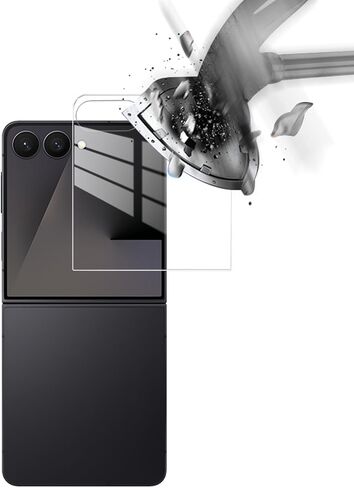 3-pack Tempered Camera Glass Screen Protector, Compatible with Samsung Galaxy Z Flip 8 [Front Screen Only], Scratch-Resistant, Bubble-Free, 9H Hardness in Kuwait