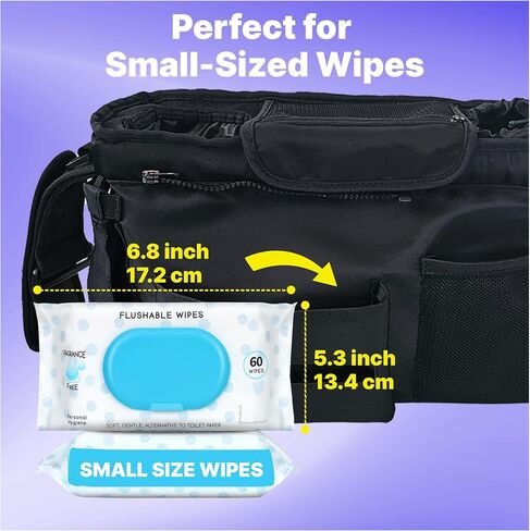 Stroller Organizer with Cup Holders – 9-in-1 Universal Baby Stroller Caddy with Large Pockets, Detachable Pouch & Pacifier Bag, Hooks & Adjustable Reflective Straps, Fits Most Strollers. in Kuwait