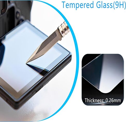 2PCS Screen Protector Film Compatible with A99M2 α99 II ILCA-99M2 Cameras, 9H Hardness Crystal Clear Tempered Glass Screen Protector Screen Film, Anti-scratch Anti-Fingerprint in Kuwait