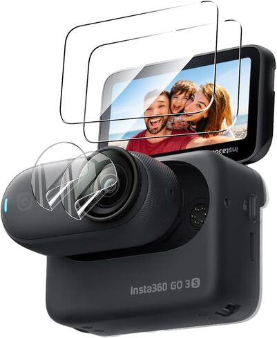 2 Pack Compatible with GoPro Lit Hero Screen Protector + 2 Pack Camera Lens Protector,Full Coverage 9H Tempered Glass Film,HD Clear Scratch Resistant for GoPro Lit Hero Accessories in Kuwait