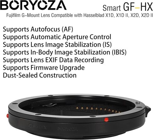 Smart GF-HX Auto Focus Adapter Compatible with Fujifilm G Mount Lens to hasselblad X1D X1DII X2D X2DII in Kuwait