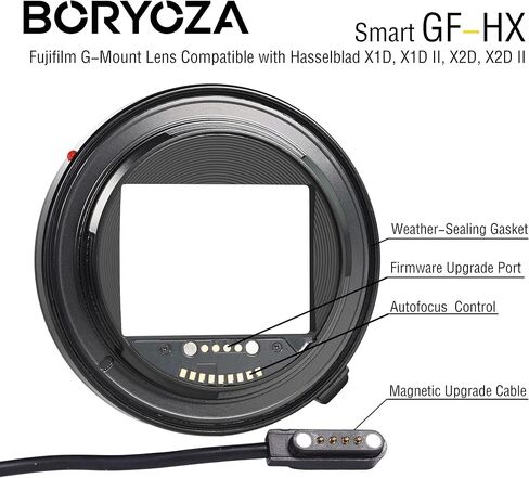 Smart GF-HX Auto Focus Adapter Compatible with Fujifilm G Mount Lens to hasselblad X1D X1DII X2D X2DII in Kuwait