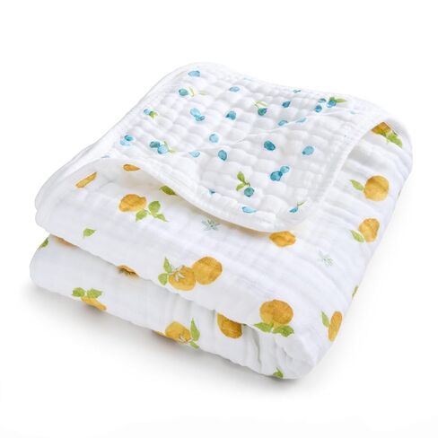 aden + anais Dream Blanket, 100% Organic Cotton Muslin Blankets for Girls & Boys, Ideal Lightweight Newborn Nursery & Crib Blanket, Oceanic in Kuwait