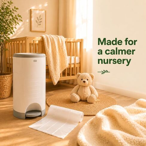 OFTY Diaper Pail Refill Bags Compatible with Dekor Plus, 6 Pack Powder Scent Continuous Refill Rolls for Nursery Diaper Disposal, Holds Up to 3,480 Newborn Diapers in Kuwait