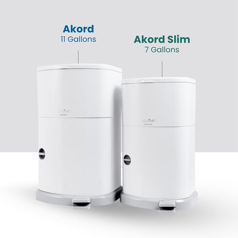 Janibell Akord Slim Can (M280DA) Bundle – 7 Gallon Adult Diaper Pail with Pre-Installed Liner + 1 Additional Continuous Refill in Kuwait
