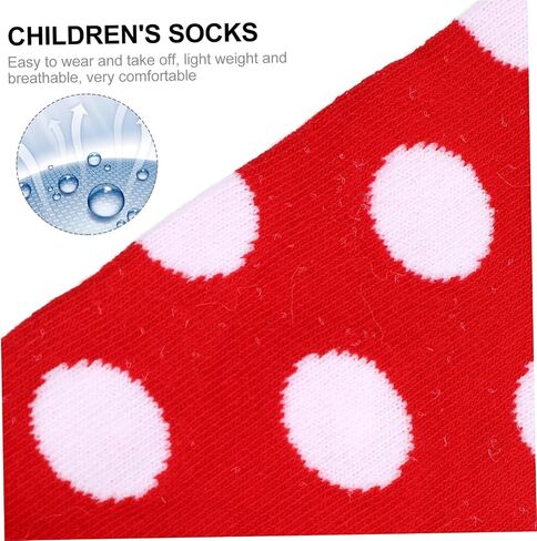 BESPORTBLE 1pair Cotton Leg Warmers for Toddlers Comfortable Leg Covers Dot Pattern and Lace for Indoor and Outdoor Use in Kuwait