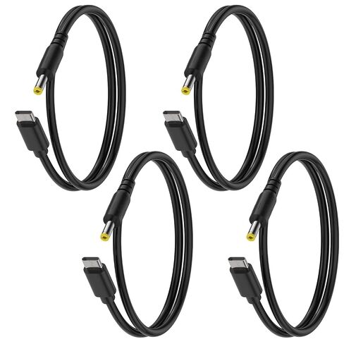 8.6″ 22AWG DC 3.5x1.35mm Male to Type-C Male Power Cord, 4-Pack | For USB-C LED controllers, desktop fans, smart AP panels, industrial control boards, electronic DIY hubs, adapter cables in Kuwait