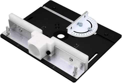 Aluminum Router Table Insert Base Plate for Woodworking, Metal Router System Installation Kit Black in Kuwait